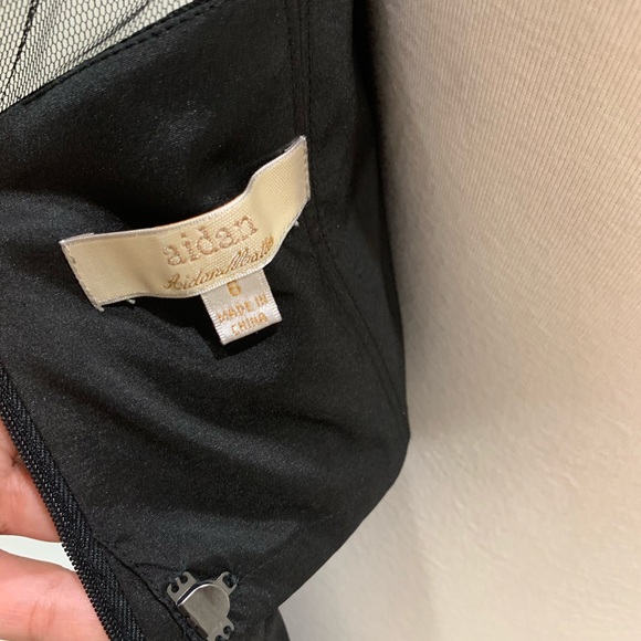 Aidan mattox organza floral skirt midi dress - Picture 7 of 10